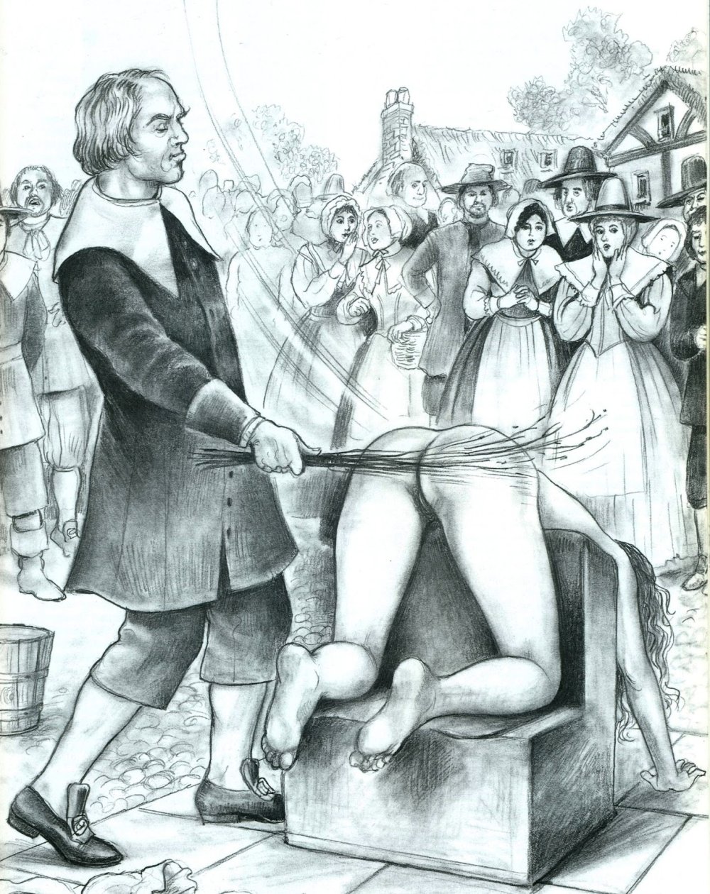 Punishment of girls flogging