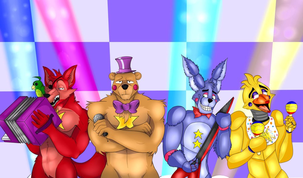 FNAF Furry Bonnie and Foxy
