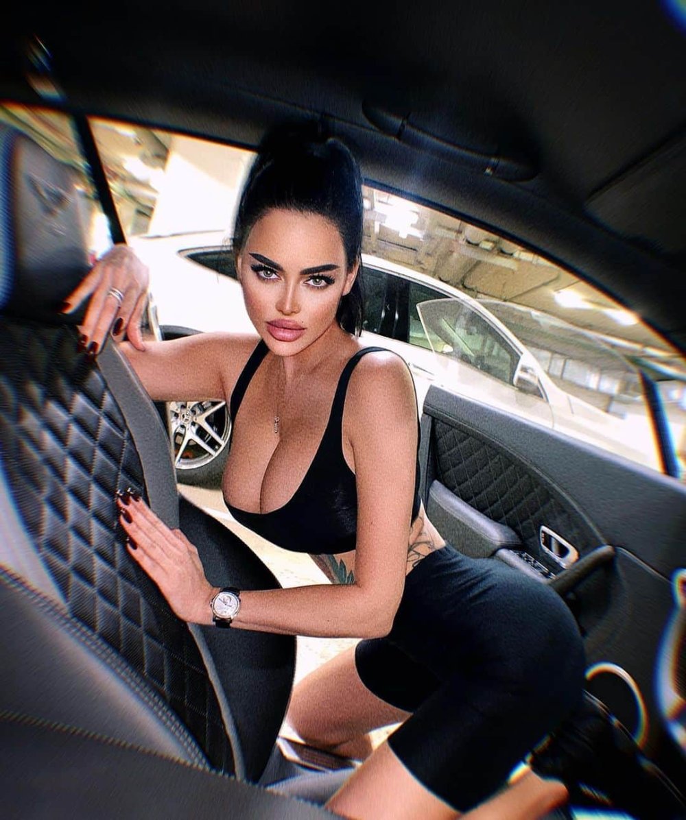 Kuzmina Nita in an evening dress long
