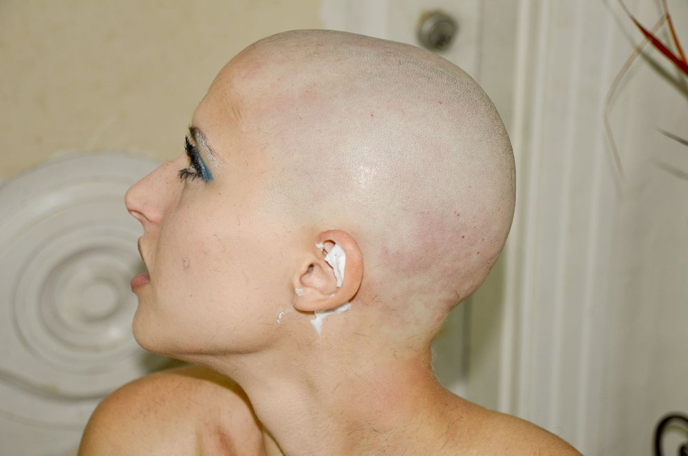 Bald porn actress Omar