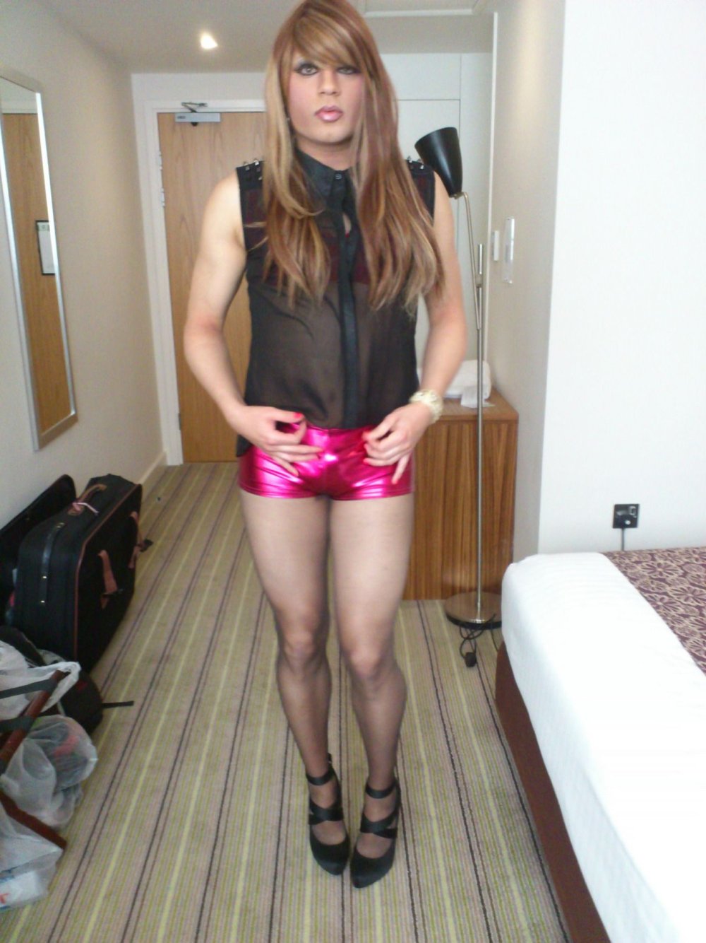 Pantyhose dress Sissy