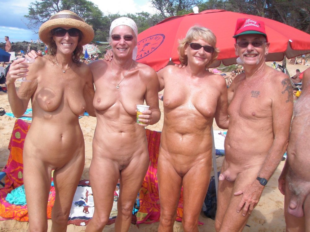 Retro nudist with hairy pubes