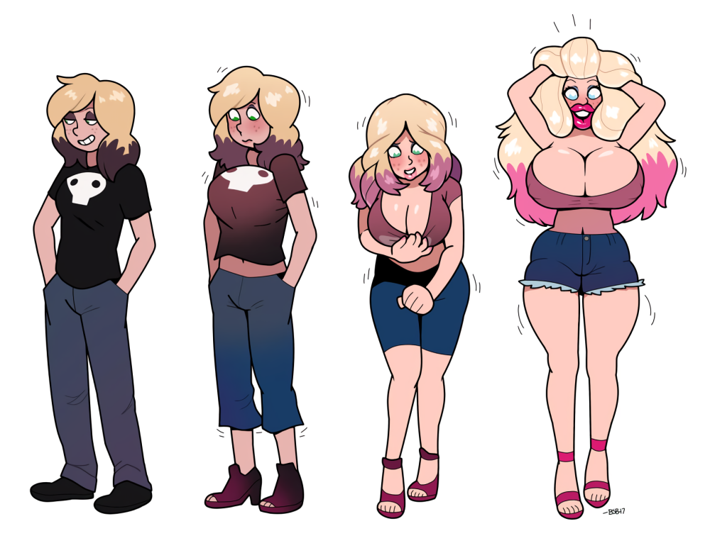 Big breasts and muscles art