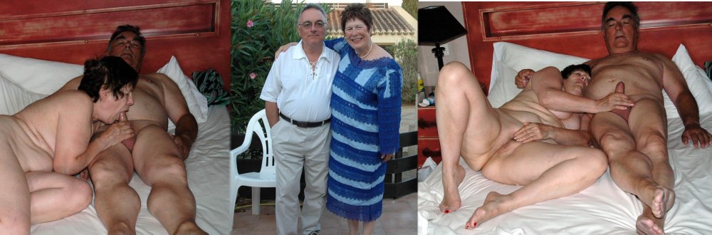 Naked elderly couples