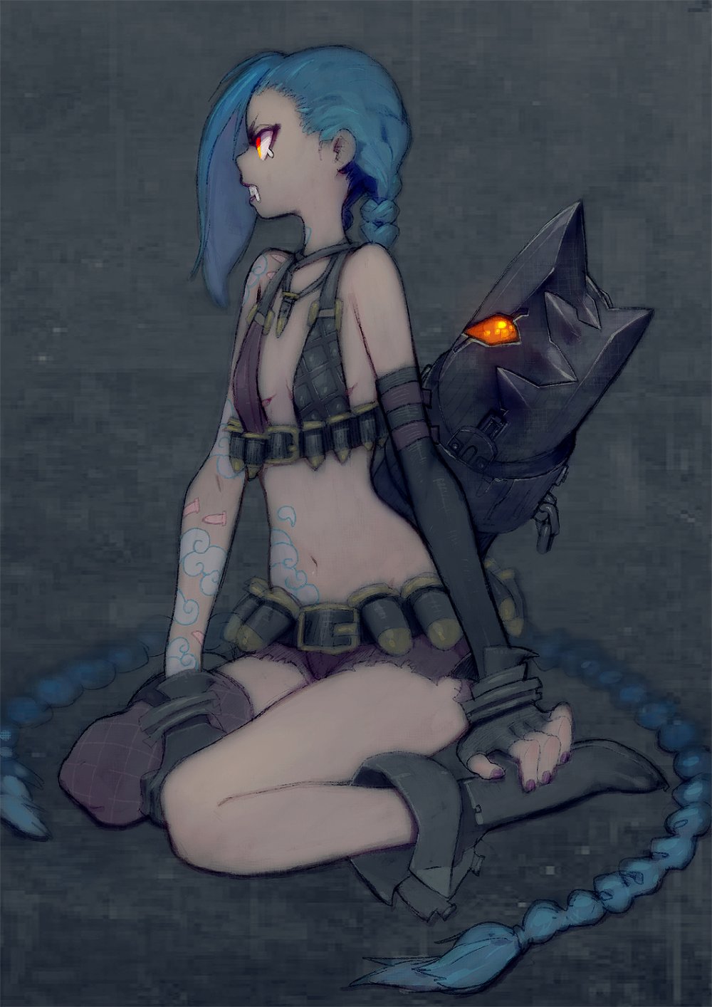Naked Jinx Ero Cosplay