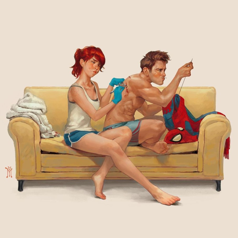 Mary Jane Watson and Peter Parker