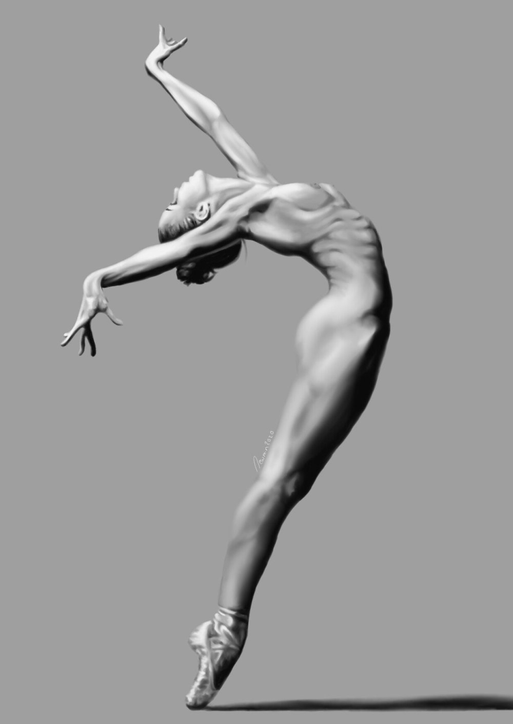 The ballerina is frank