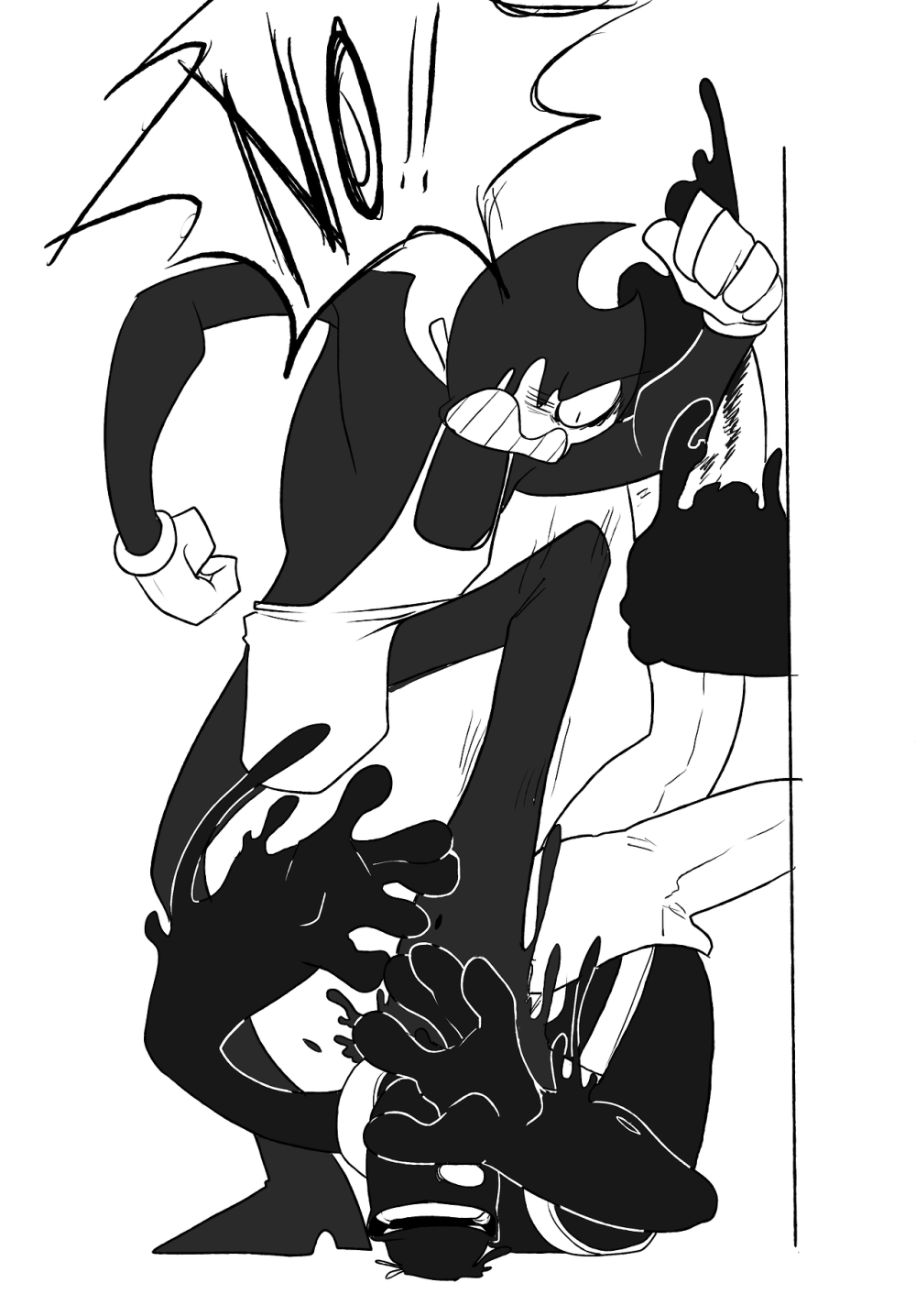 Sammy Lawrence and Bendy Demon Art