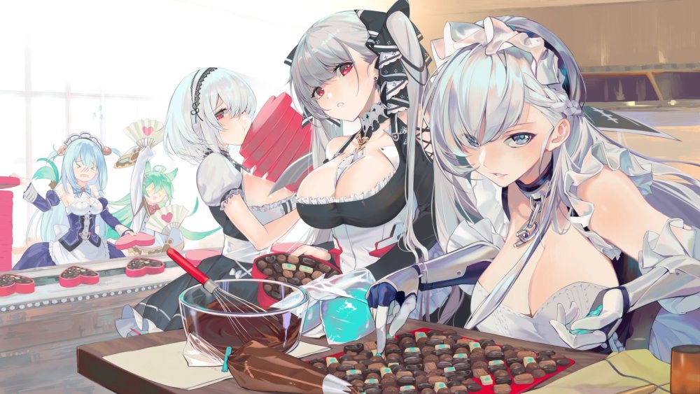 Azur Lane maid Sheffield