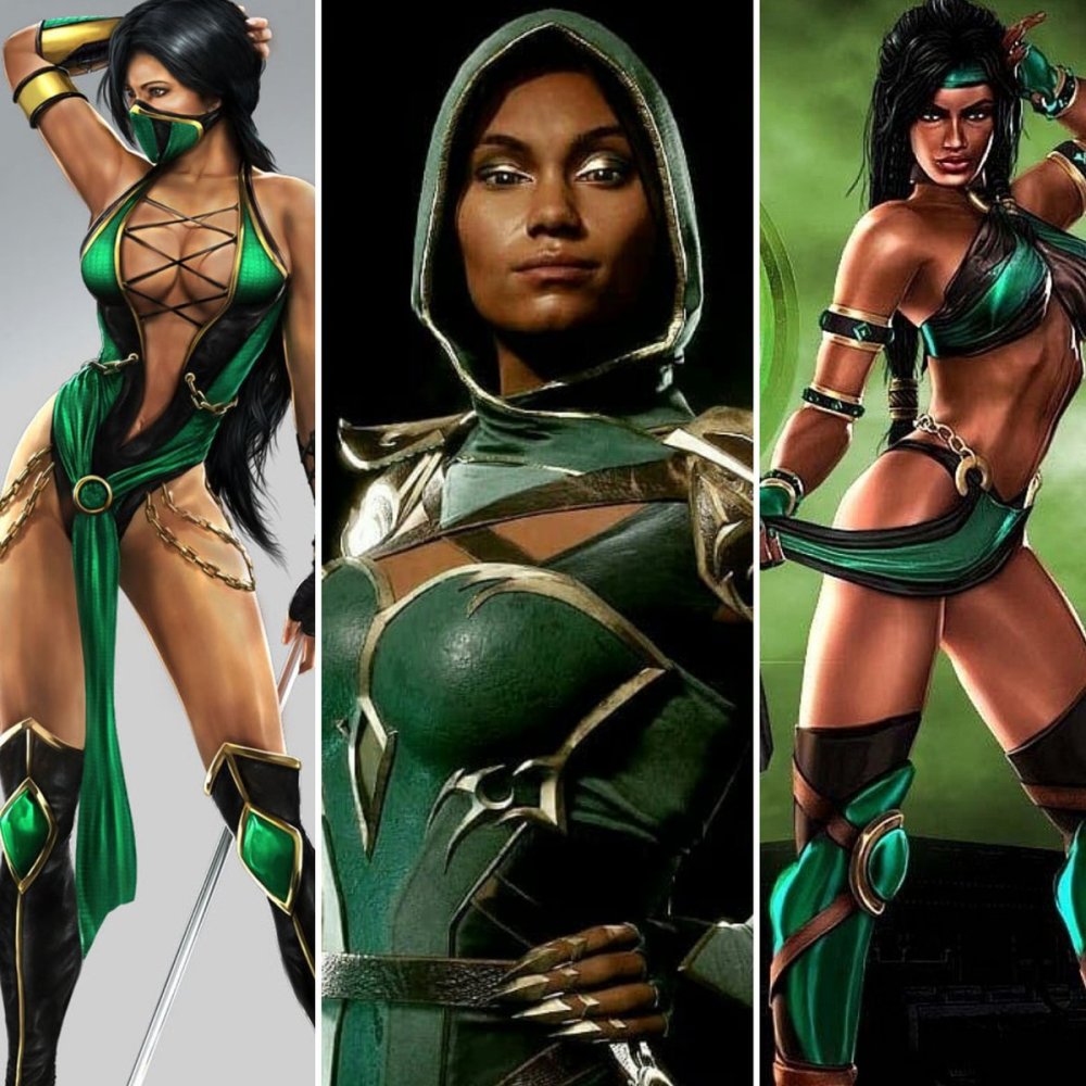 Girl in Kitana's suit