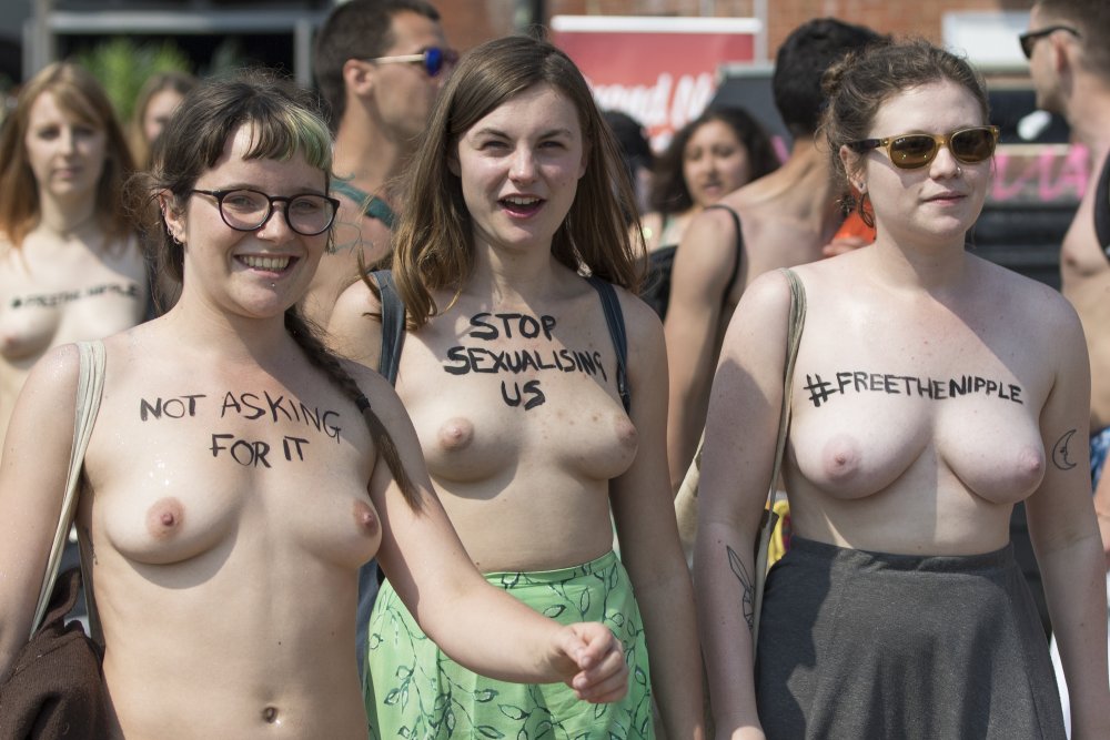 The bare chest of the first size