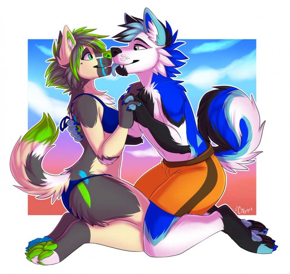 ! Anthro Badger Big_breasts Blue_eyest Kekemi