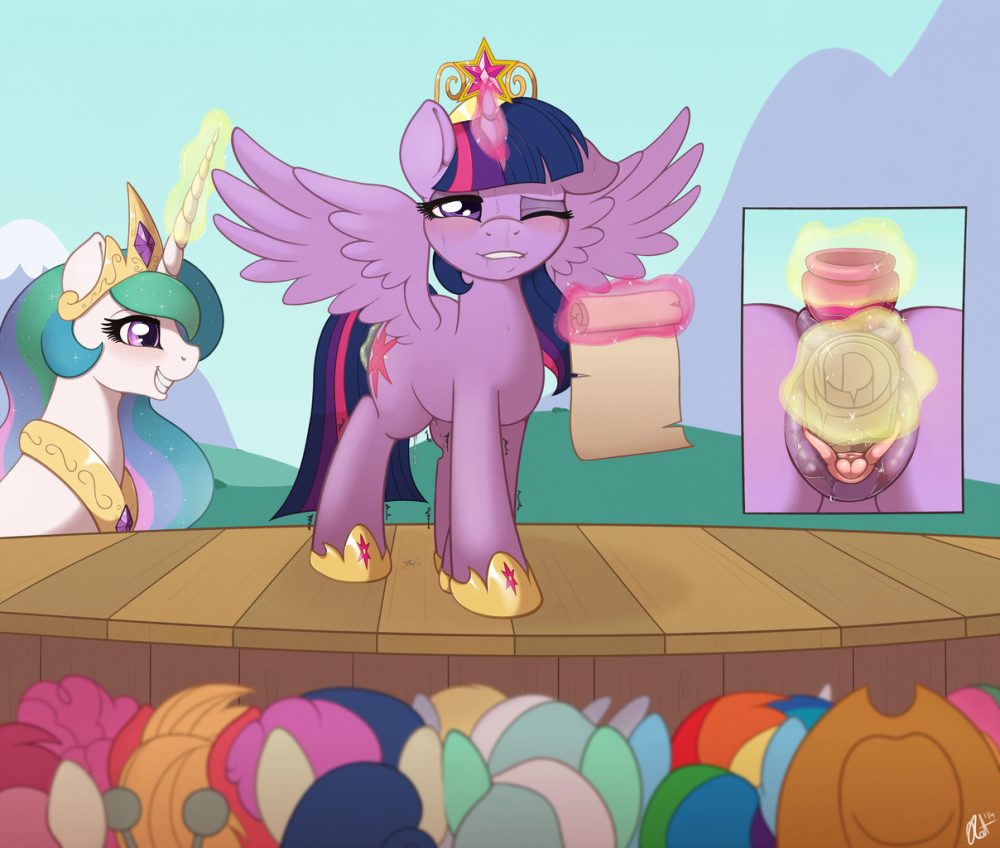 Twilight Sparkle and Celestia Love