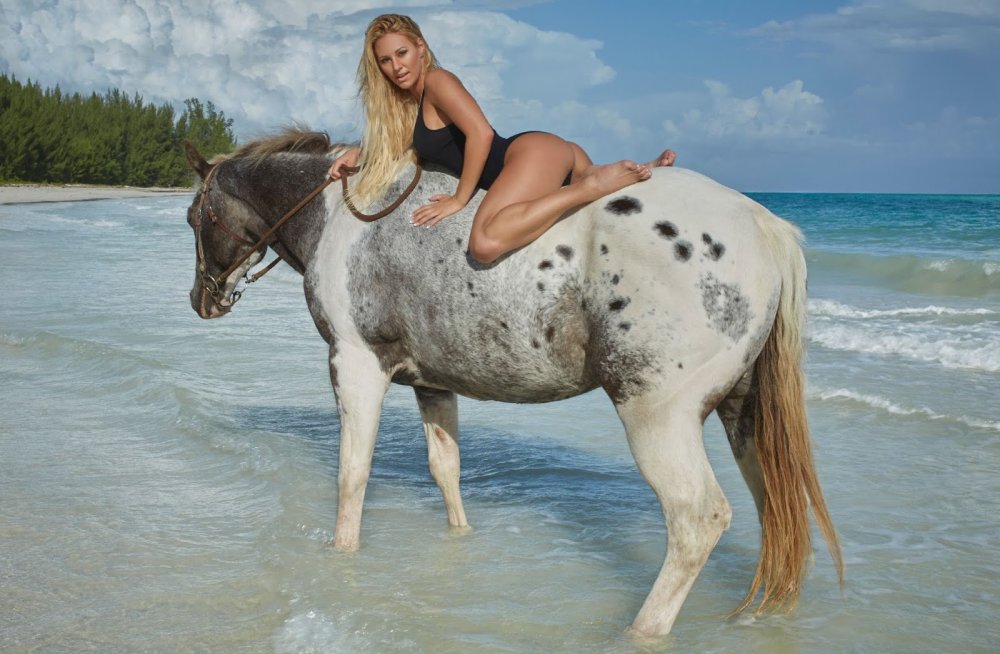 Girls riding a pony
