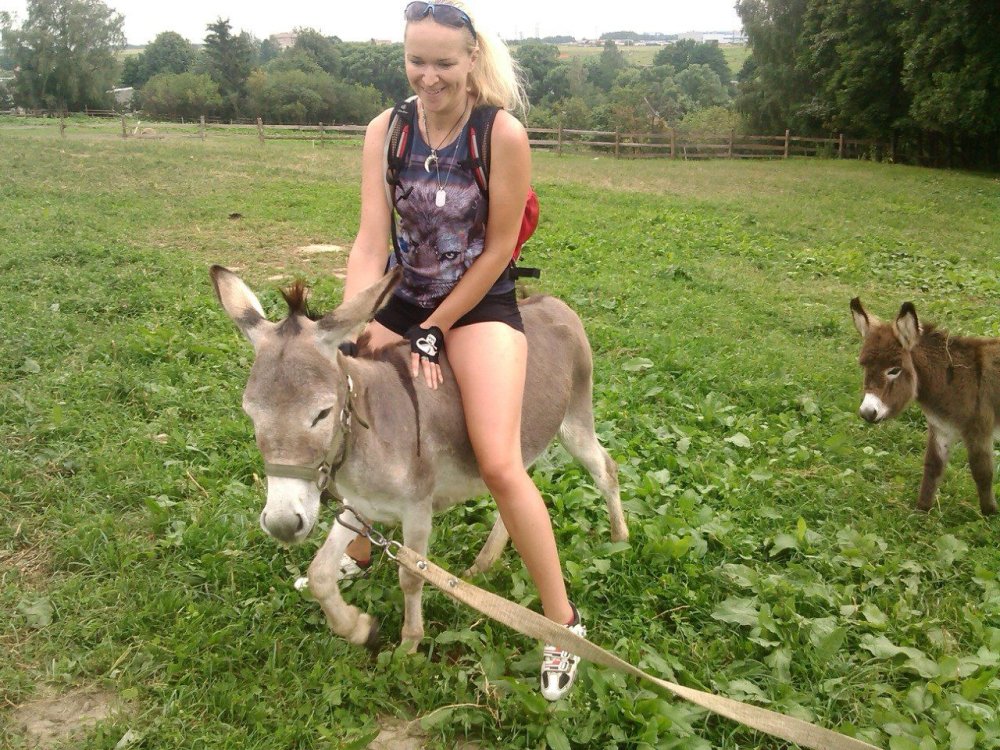 Girls riding a mini pony