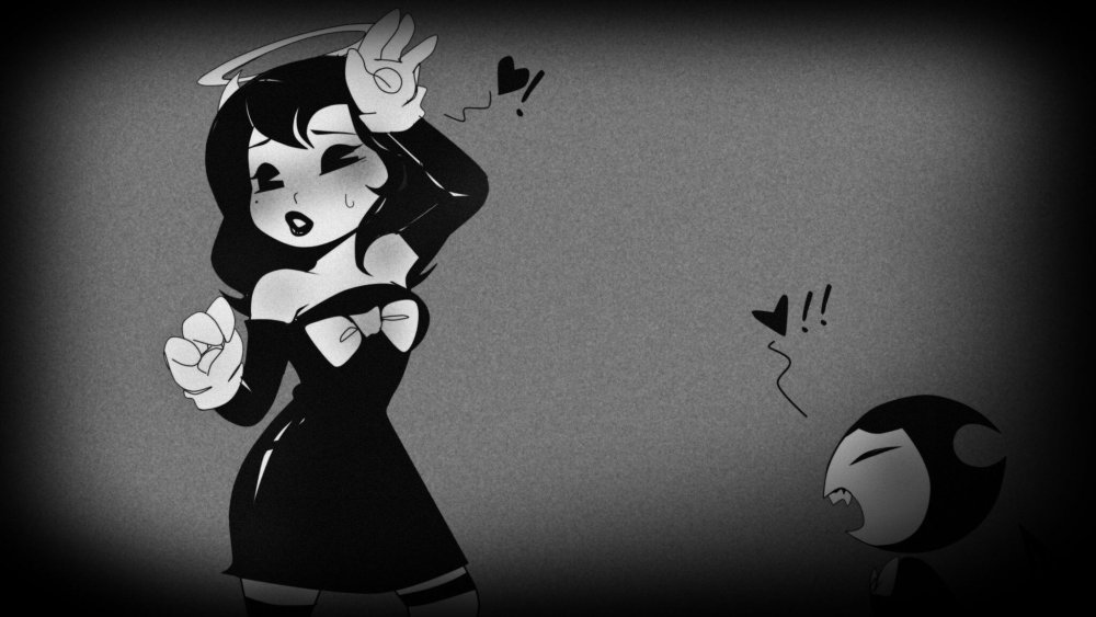 Bendy Demon and Alice comics