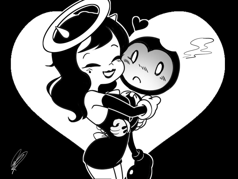 Bendy and Mickey and Alice Angel