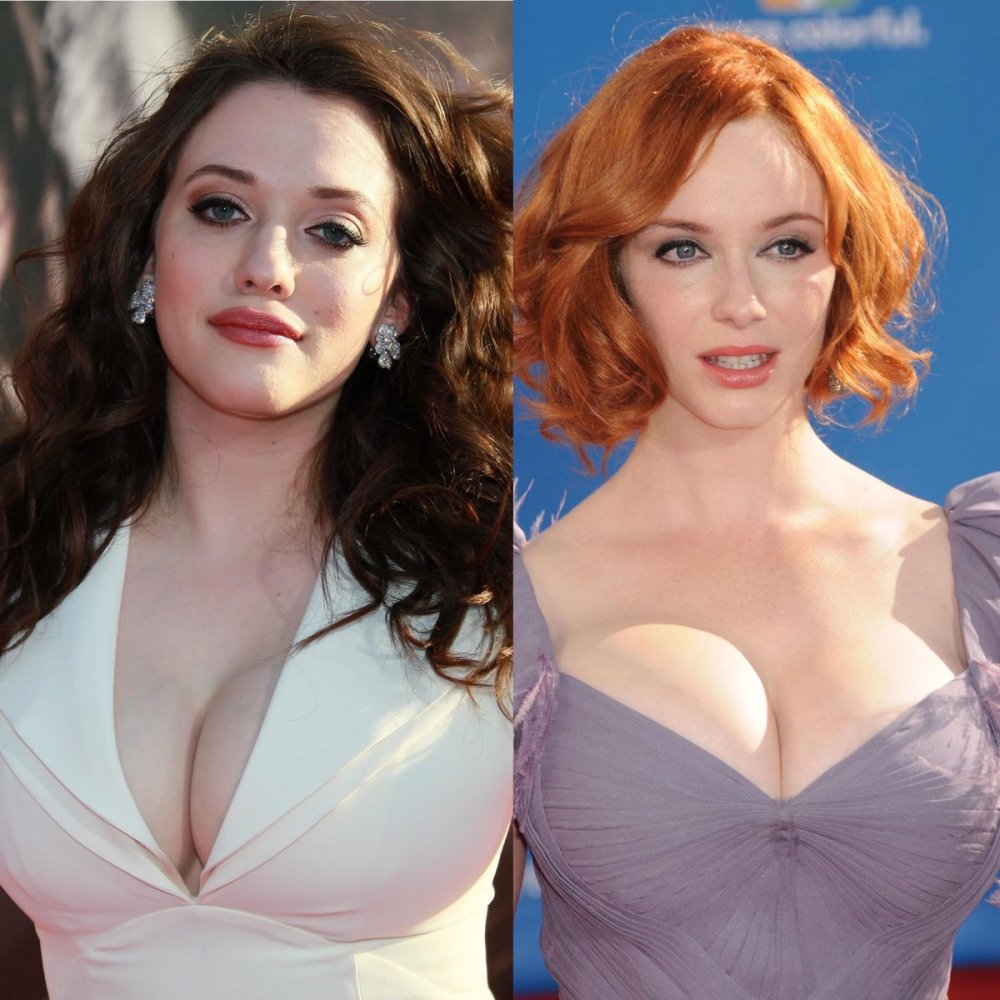 Kat Dennings and Christina Hendricks