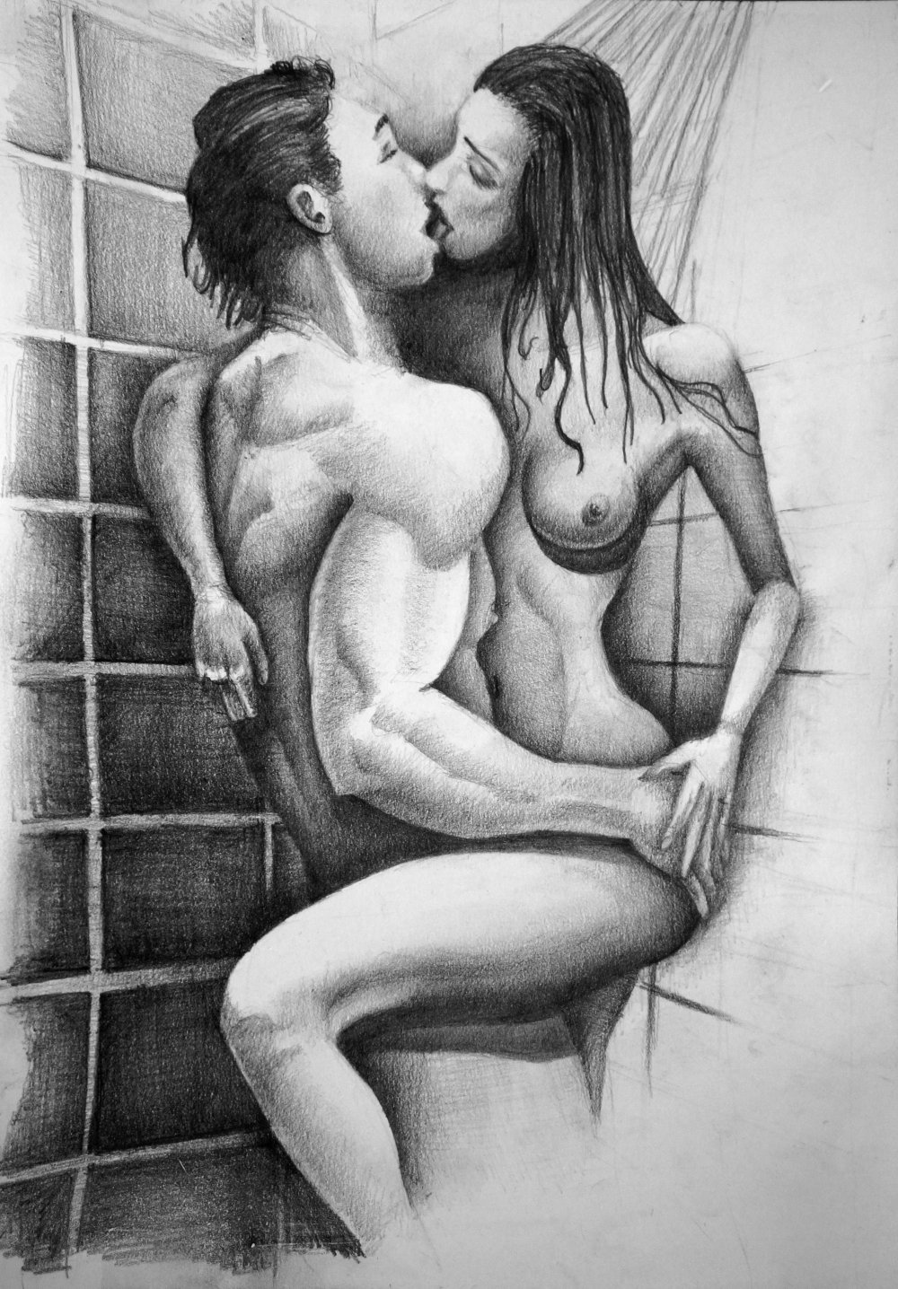 Drawn erotic girls