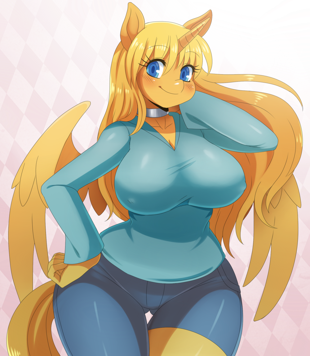 Furry in a swimsuit