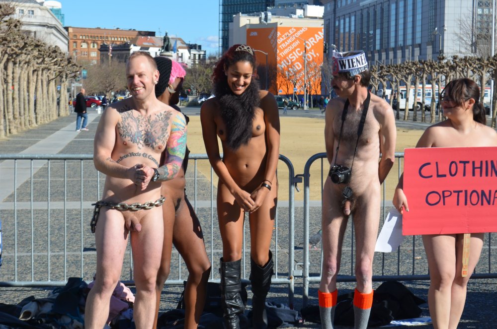 Naked women at the festival