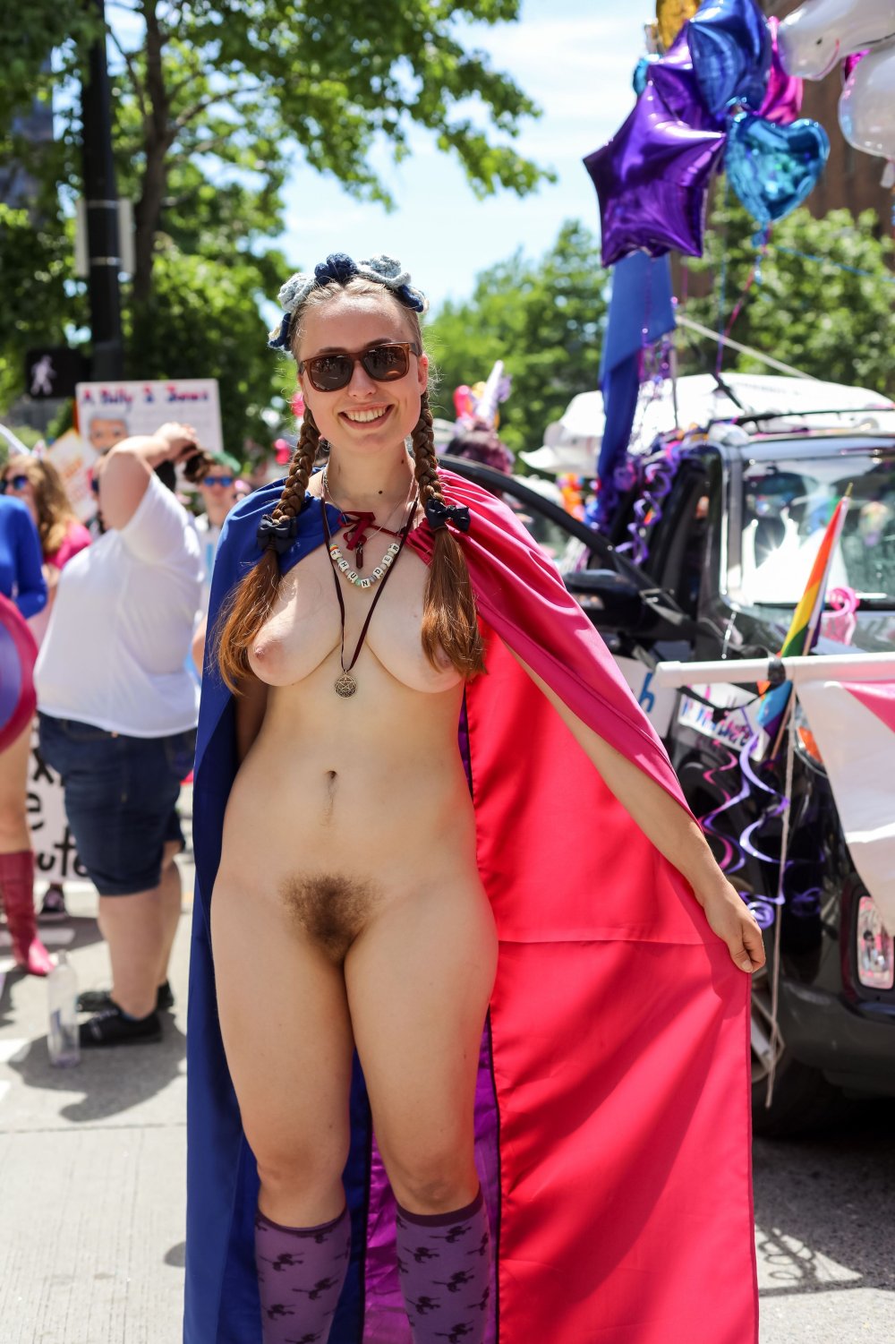 Naked women on LGBT processions