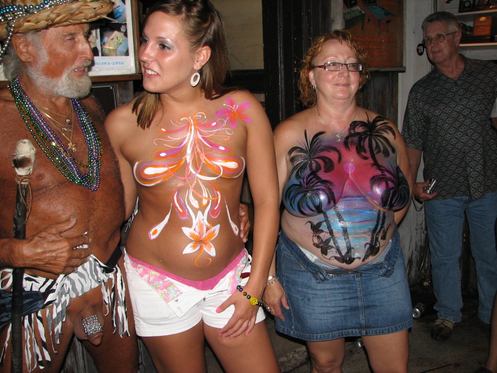 Juicy vaginas at the Fantasy Fest festival