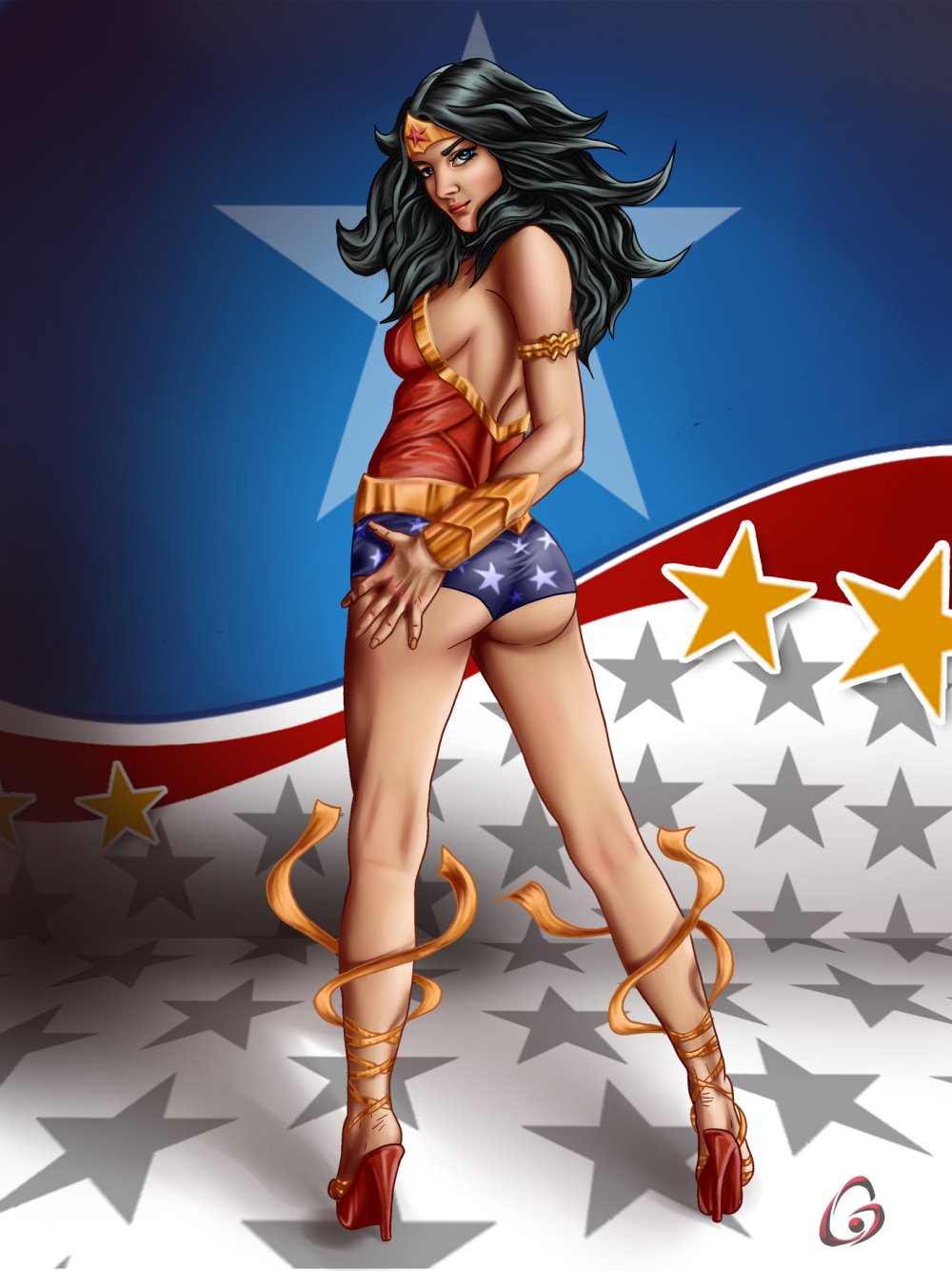 A miracle woman is muscular