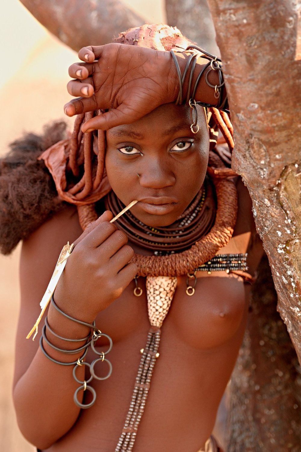 Tits of African women