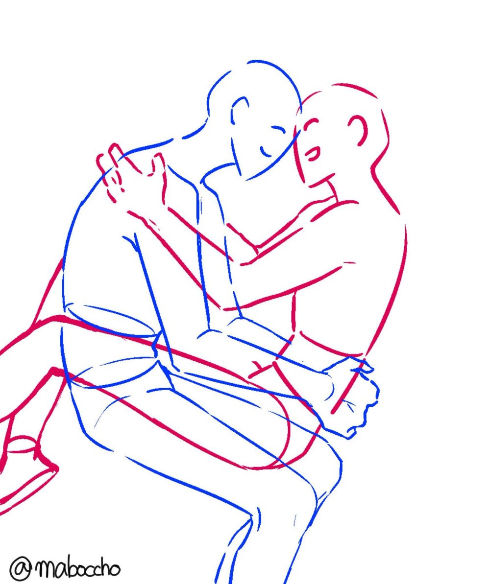Kiss in the neck of the pictures drawn