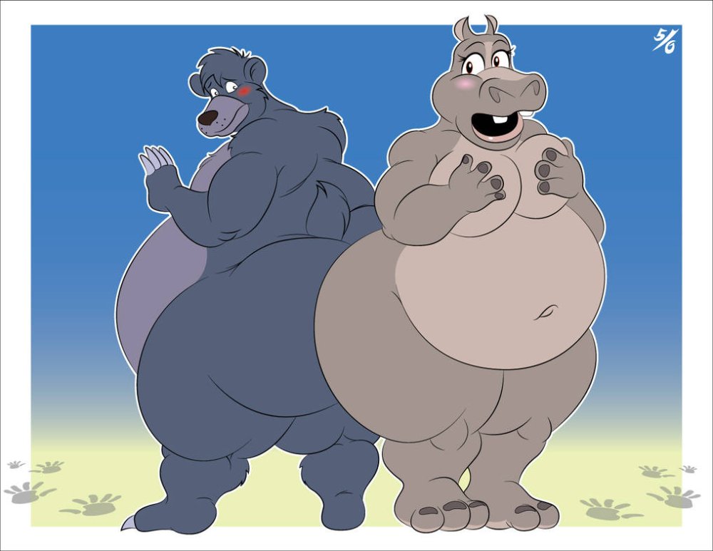 Fat Furry Hippopotamus
