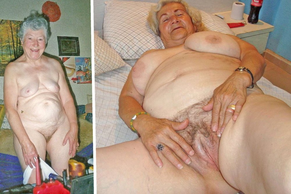 Very old naked women