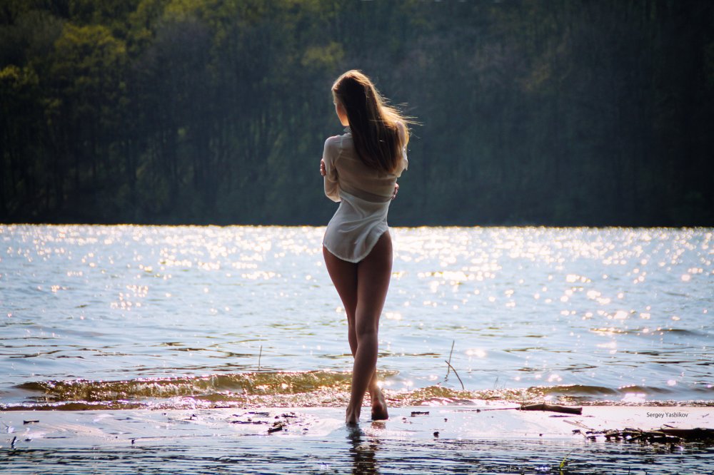 Girl by the river