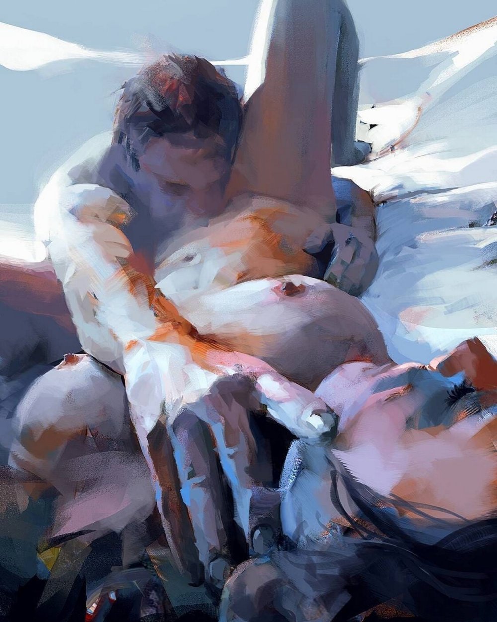 Beautiful erotic caresses