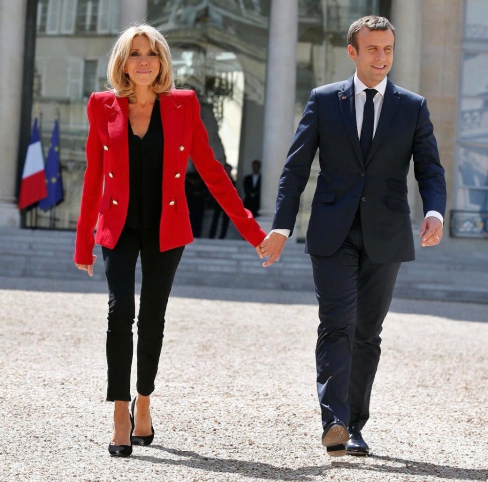 Emmanuel Macron on vacation