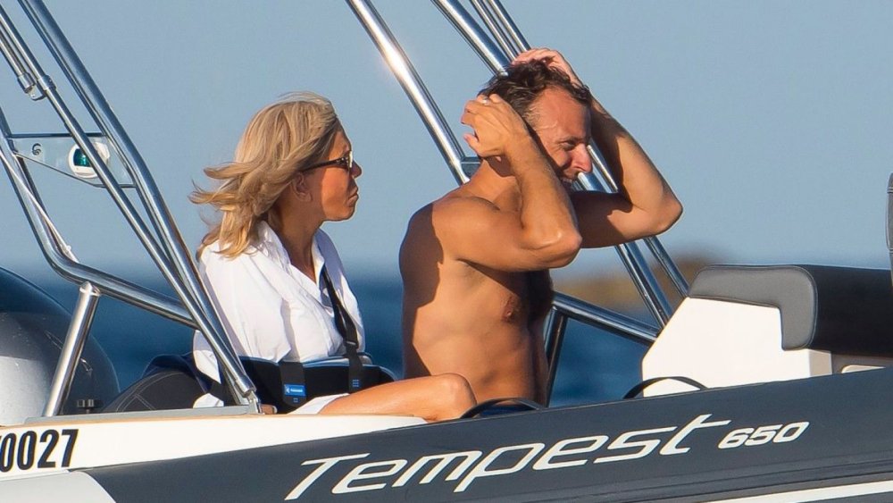 Bridget Macron in his youth in a swimsuit