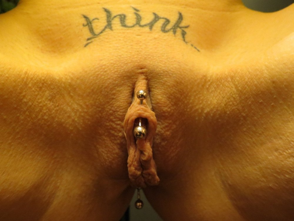 Porn actress with piercing on the face