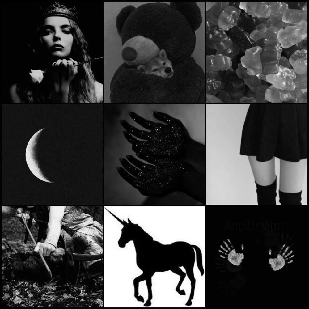 Girl on a black background art