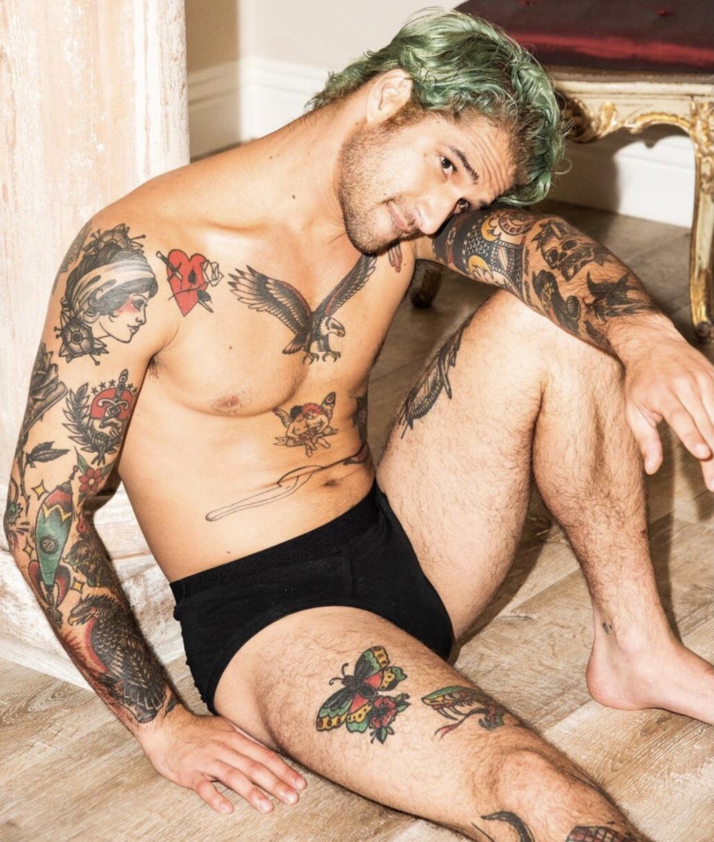 Tyler Mahoni in a swimsuit