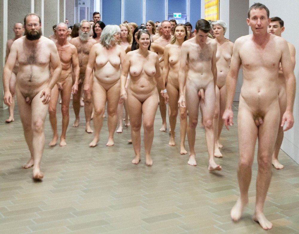 Striptease in front of the public
