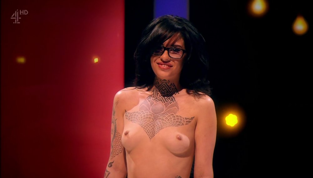 Naked women on British TV show