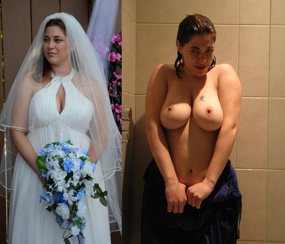 Real boobs of the bride