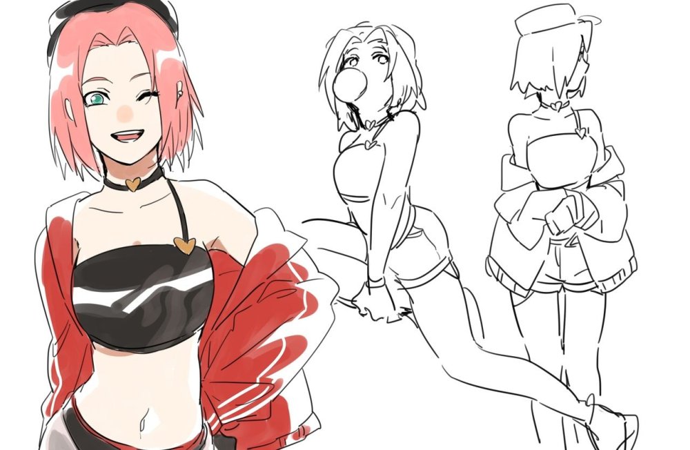 Rin Nohara Big breasts