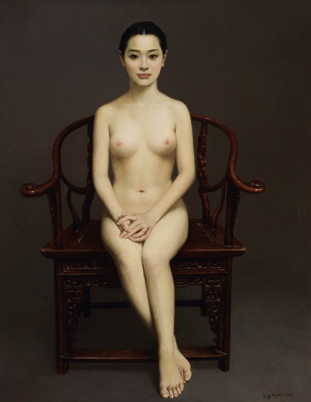 Marking naked Chinese women
