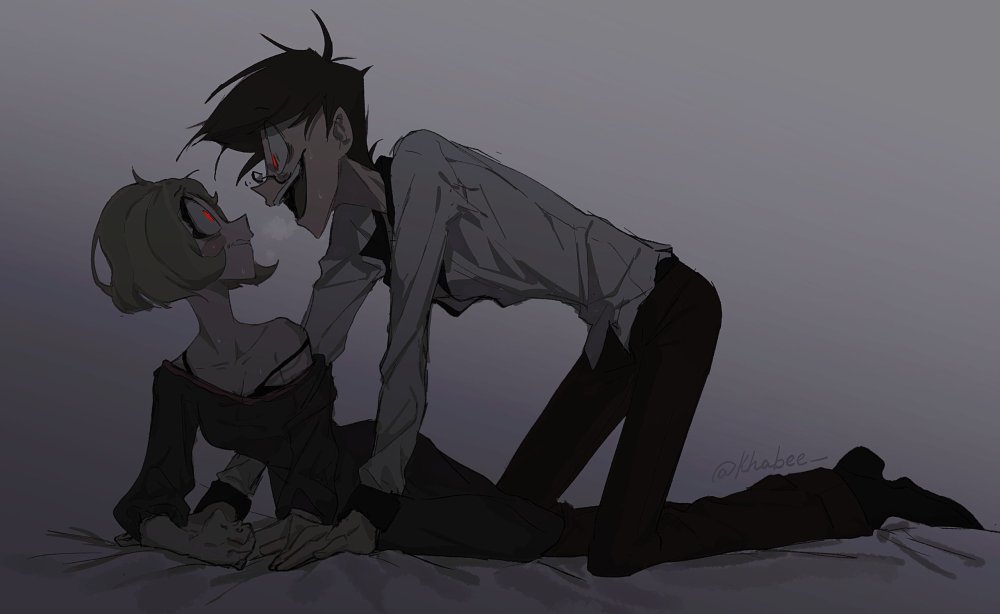 Human Alastor and Charlie