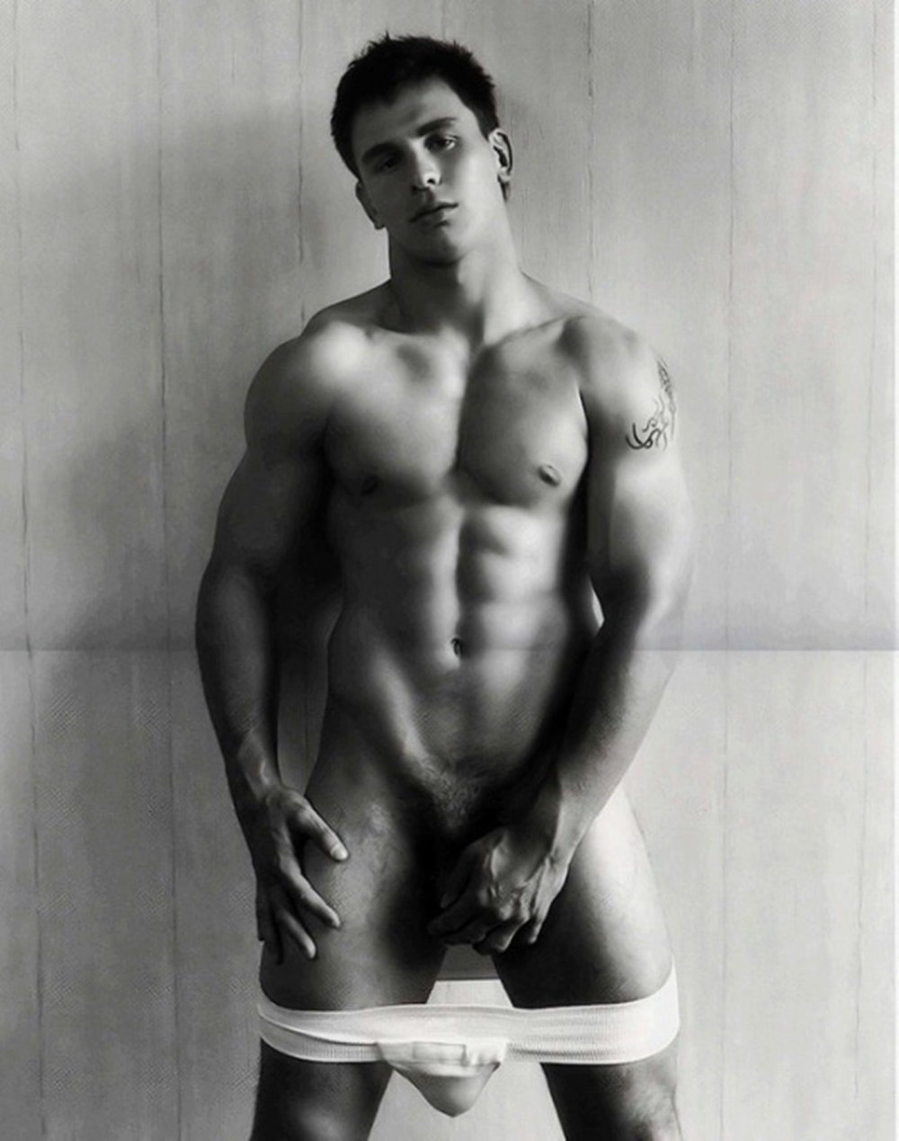 Beautiful naked men's buttocks