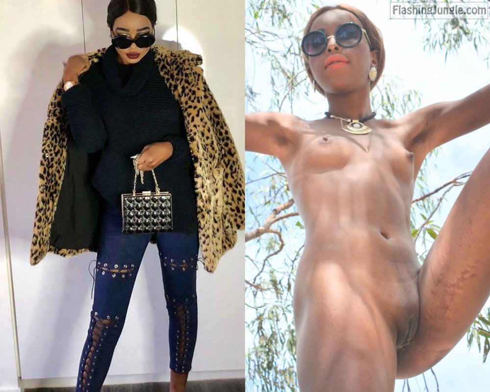 Ordinary women in the dress naked