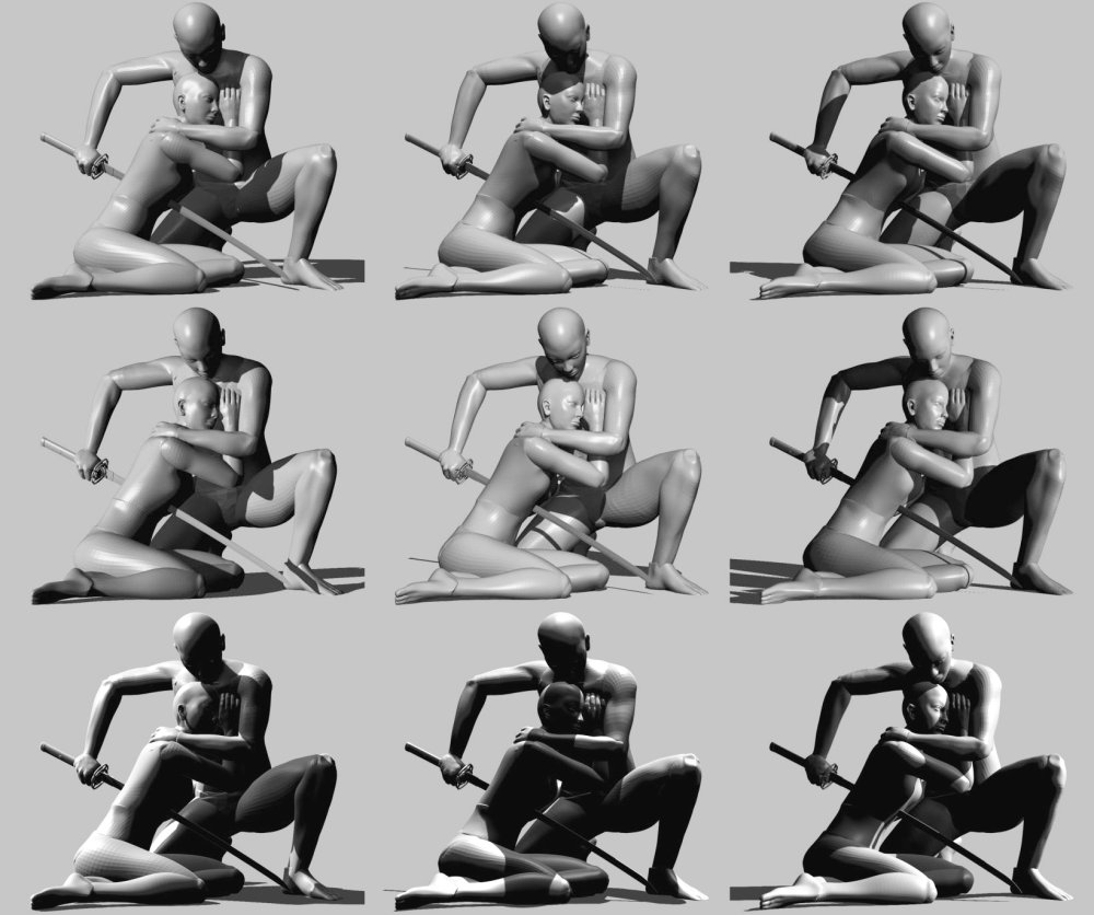 Unusual poses for drawing a person