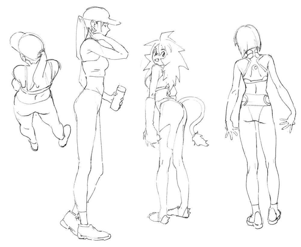 Human poses for artists