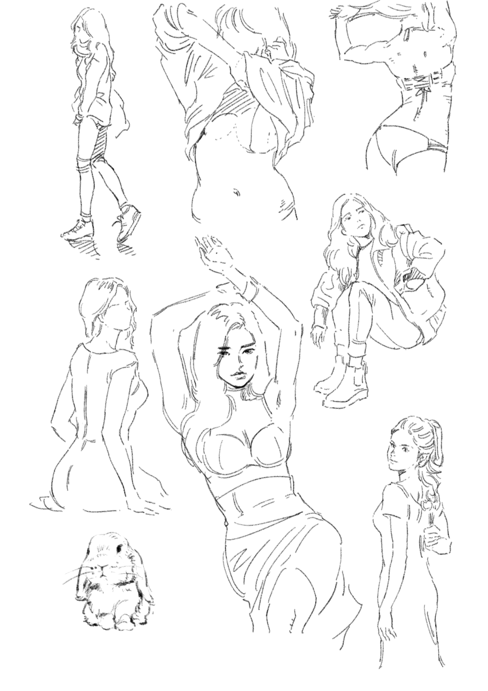 Anatomical pose for drawing